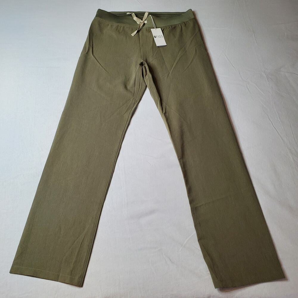 Figs Women's Size MT NWT High Waisted Livingston Basic Scrub Pants Green T21003T - Picture 4 of 8